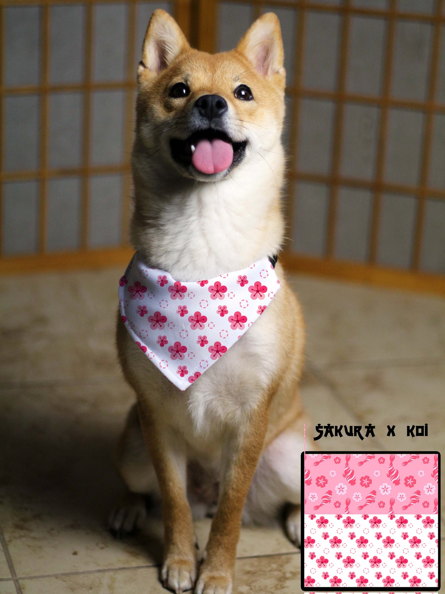Sakura X Koi Bandana & Collar